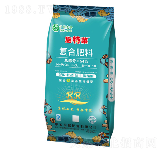 螯合鋅氨基酸增值型復(fù)合肥料18-18-18-施特萊-中農(nóng)金瑞