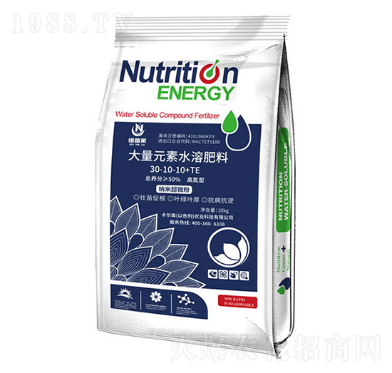 高氮型大量元素水溶肥料30-10-10+TE-紐菌萊-卡爾森