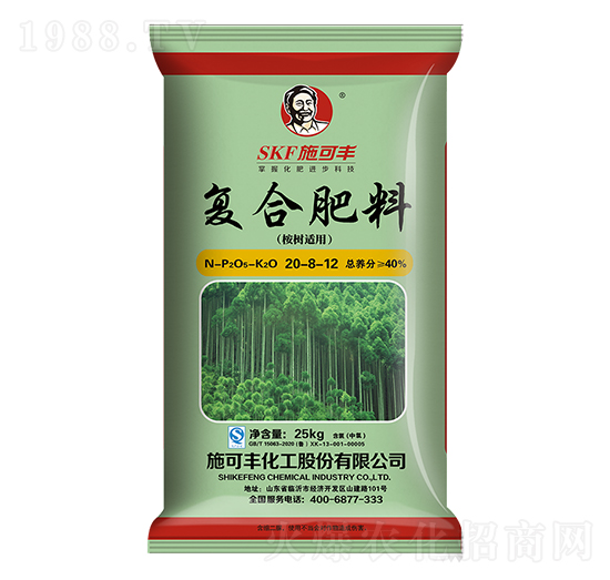 桉樹(shù)適用復(fù)合肥料20-8-12-賽洋化工