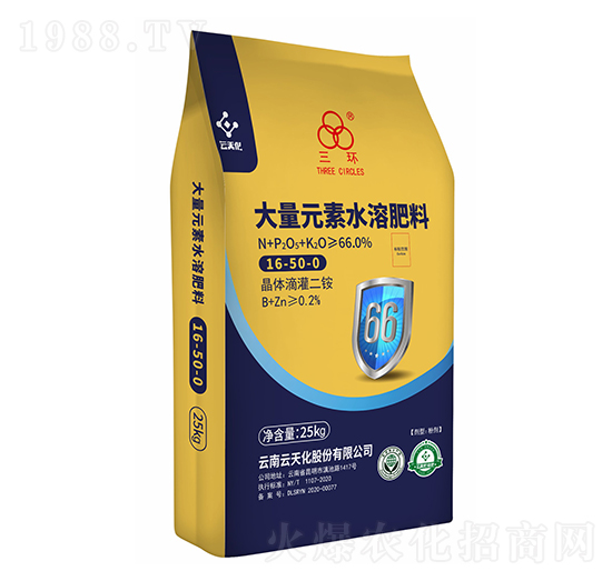 大量元素水溶肥料16-50-0-三環(huán)-云天化