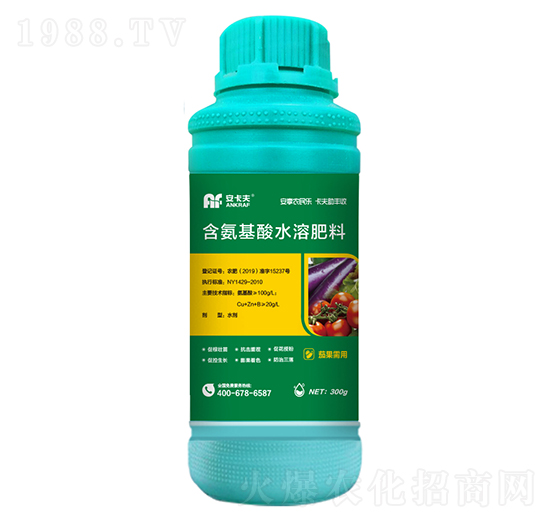 300g茄果需用含氨基酸水溶肥料-安卡夫