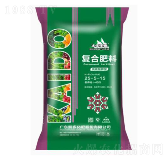 純硫酸鉀型復合肥料25-5-15-冰豐王座-凱多化肥