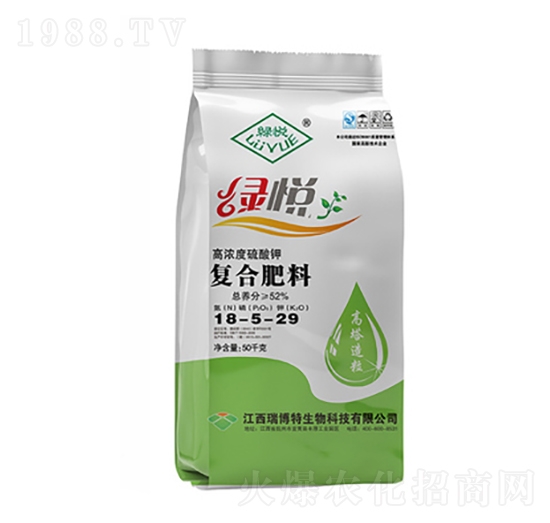 高濃度硫酸鉀復(fù)合肥料18-5-29-綠悅-瑞博特