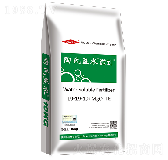 大量元素水溶肥料19-19-19+MgO+TE-微到-陶氏益農(nóng)