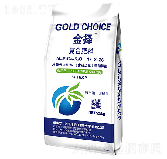 金澤復(fù)合肥料17-8-26-華農(nóng)國際