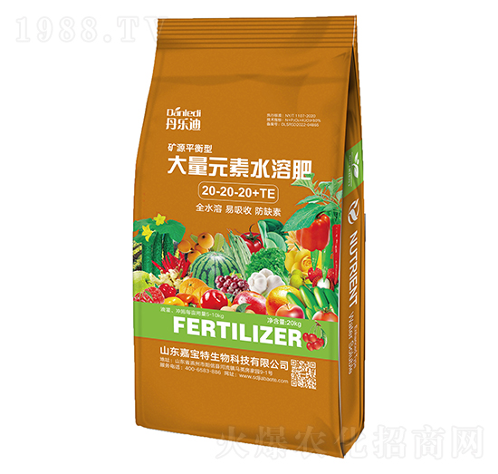 礦源高鉀型大量元素水溶肥料20-20-20+TE-丹樂(lè)迪-嘉寶特
