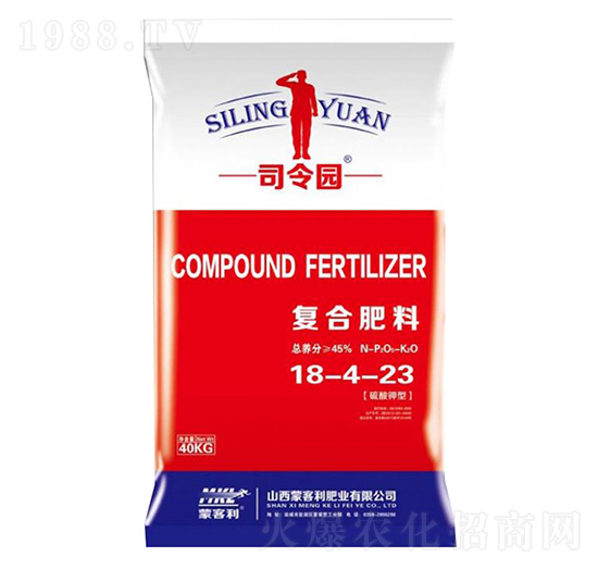 硫酸鉀型復(fù)合肥料18-4-23-司令園-蒙客利肥業(yè)