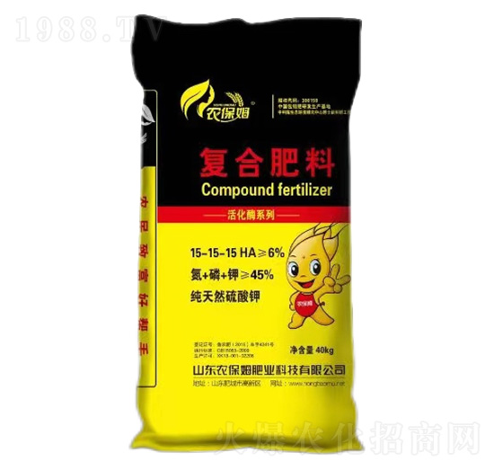 活化酶復(fù)合肥料15-15-15+HA-農(nóng)保姆肥業(yè)