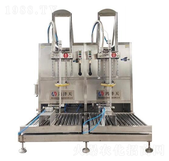25-200升雙頭高精度稱重提升式灌裝機(jī)-鴻澤天