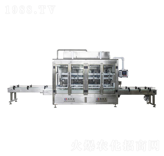 6頭三排側(cè)推式高精度稱(chēng)重灌裝機(jī)-鴻澤天