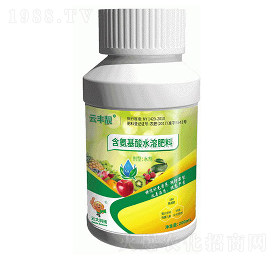 高鈣型含氨基酸水溶肥料水劑（200ml）-云豐靚-云大科技