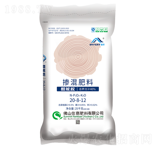 醛能桉摻混肥料20-8-12-住商肥料
