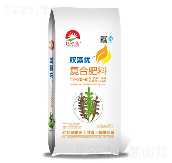 雙藻優(yōu)+復(fù)合肥料17-20-6-紅世紀(jì)