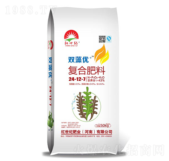雙藻優(yōu)+復合肥料24-12-7-紅世紀