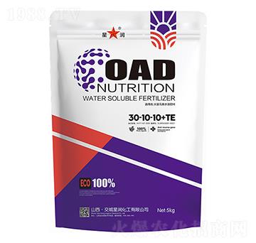 大量元素水溶肥料30-10-10+TE-星潤化工