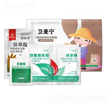 5%雙異磺草胺+10%唑草酮+75%苯磺隆+15%炔草酯-衛(wèi)麥寧-豐收樂