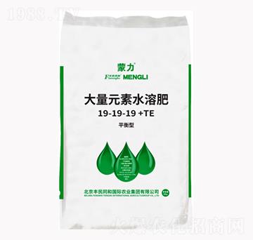 大量元素水溶肥19-19-19+TE-蒙力-豐民同和