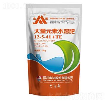 大量元素水溶肥12-5-41+TE-生茂-宏達股份
