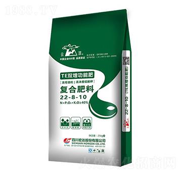 復合肥料22-8-10-TE雙增功能肥-云頂-宏達股份