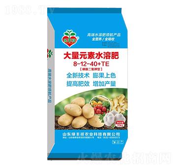 磷酸二氫鉀型大量元素水溶肥8-12-40+TE-綠豐祥農(nóng)業(yè)