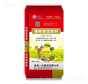 緩釋摻混肥料25-7-10-一化肥料