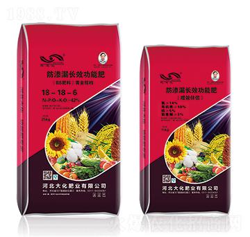 防滲漏長(zhǎng)效功能肥18-18-6-黃金搭檔+增效伴侶-大化肥業(yè)