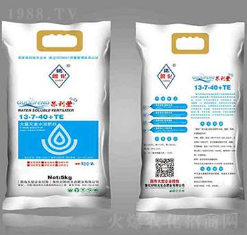 大量元素水溶肥料13-7-40+TE-果利豐-魯化好陽光