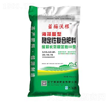 海藻酸型穩(wěn)定性復(fù)合肥料25-10-15-藍(lán)酶沃根-錦潤(rùn)肥業(yè)