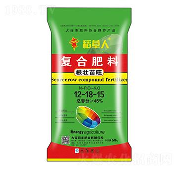 復(fù)合肥料12-18-15-根壯苗旺-稻草人-中基金石