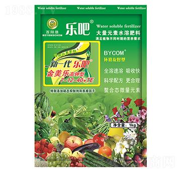 高鉀型大量元素水溶肥7-12-40+TE-樂吧金美樂-百陽墾