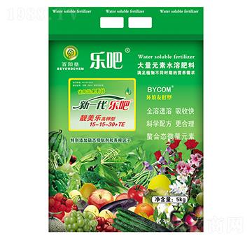 高氮磷鉀型大量元素水溶肥15-15-30+TE-樂吧靚美樂-百陽墾