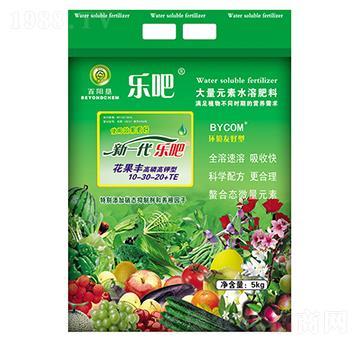 高磷型大量元素水溶肥10-30-20+TE-樂吧花果豐-百陽墾