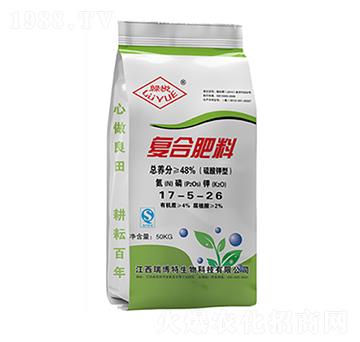 硫酸鉀復(fù)合肥料17-5-26-綠悅-瑞博特