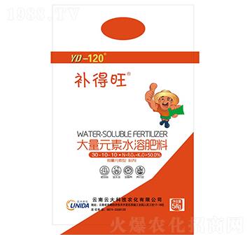 大量元素水溶肥料粉劑30-10-10-補得旺-云大科技