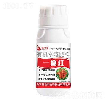 一遍紅有機(jī)水溶肥料-悅地豐